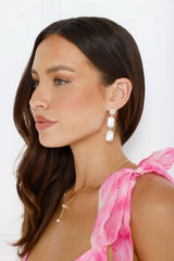 18k Gold Plated Daria Freshwater Pearl Earrings Gold