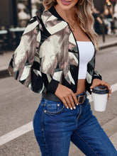 Bomberjacke für Frauen mit abstraktem Druck