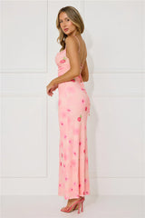 Musical Dream Mesh Maxi Dress Pink