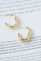 18k Gold Plated Silhouette Earrings Gold