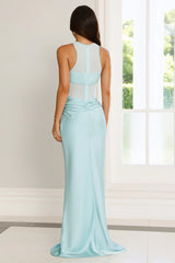 Captivating Smile Maxi Dress Aqua