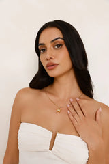 18k Gold Plated Showgirl Necklace Gold