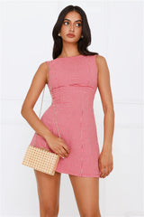 Dream Paddock Gingham Mini Dress Red