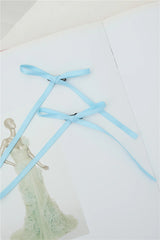 Flirty Bow Hair Clips Blue