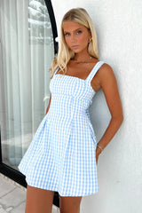 Bransley Dress - Blue/White