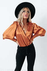 Like We Were Meant To Be Bodysuit in Rust