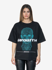 MENTAL GROWTH SIDEJEANS TEE BLACK