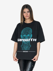 MENTAL GROWTH SIDEJEANS TEE BLACK