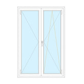 Portafinestra in Alluminio 2 ante con Ribalta colore Ral – Isolamento Termico e Acustico