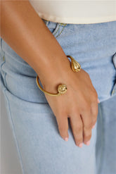 Modern Girl Cuff Bracelet Gold
