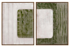 SET 2 CUADROS 80% PINTADO A MANO 60x4x80 CM