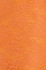 Soft Sweet Lace Maxi Dress Orange