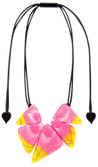 ZSISKA DESIGN - ADJUSTABLE CORD - 5 BEAD - NECKLACE - PRIM FLORA