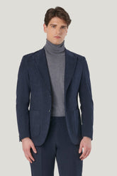 Giacca da abito in velluto blu