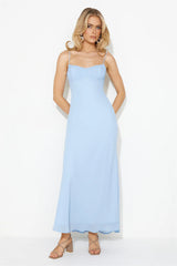 Dream Notes Maxi Dress Blue