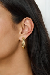 18k Gold Plated Silhouette Earrings Gold