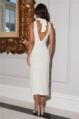 Updated Style Midi Dress Beige