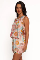 Abella Side Tie Top - Summer Haze