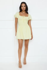 Soft Daylight Mini Dress Yellow