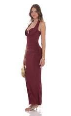 Sunny Two Piece Maxi Dress in Maroon