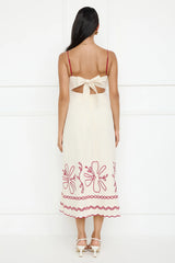 Daylight Dreamer Midi Dress Cream