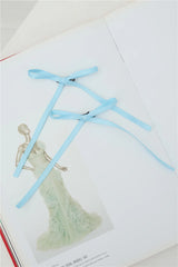 Flirty Bow Hair Clips Blue