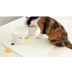 Purroom - Set de table pour animaux avec motif de poussin