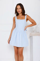 Daydreaming In Paris Mini Dress Blue