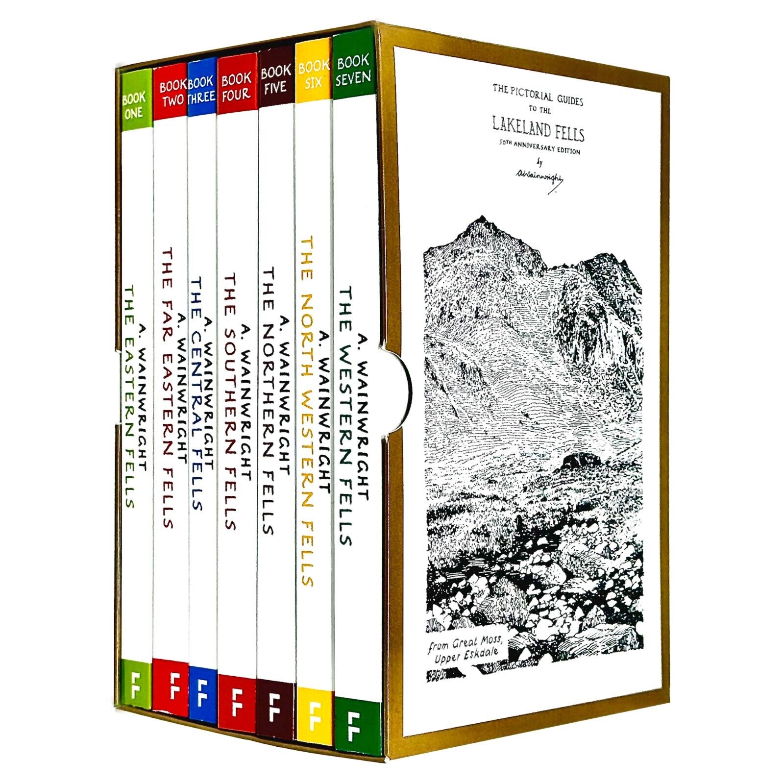 Pictorial Guides To Lakeland Fells Series Books 1-7 Collection Set by Ullswater and Birk Fell - Lets Buy Books