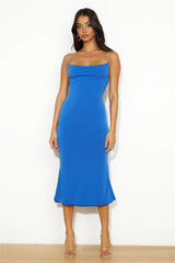 Look At That Midi Dress Royal Blue
