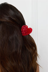 Candy Love Hair Clip Large Red