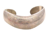 LOS BALLESTEROS 925 Silver Vintage Oxidized Smooth Wavy Cuff Bracelet BT2771
