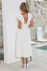 Dreamy Brunch Midi Dress White