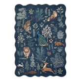 Javelle Washable Jungle Animal Fauves Blue Rug Area Rugs Lahome