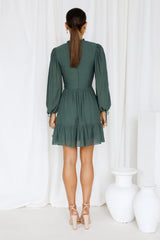 Old Tale Dress Forest Green