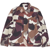Pelle Camo Nylon Isolerad Jac Espresso