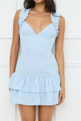 Your Wildflower Mini Dress Blue