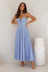 Lovely Soiree Maxi Dress Blue