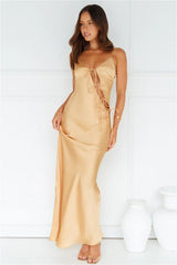 About A Girl Maxi Dress Gold