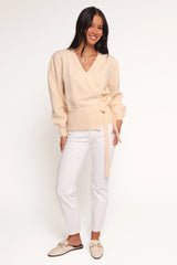 Abbey Ballet Wrap Cardigan - Cream