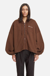 Les Benjamins Geniş Kesim Fermuarlı Kapüşonlu Sweatshirt Ceket-Libas Trendy Fashion Store