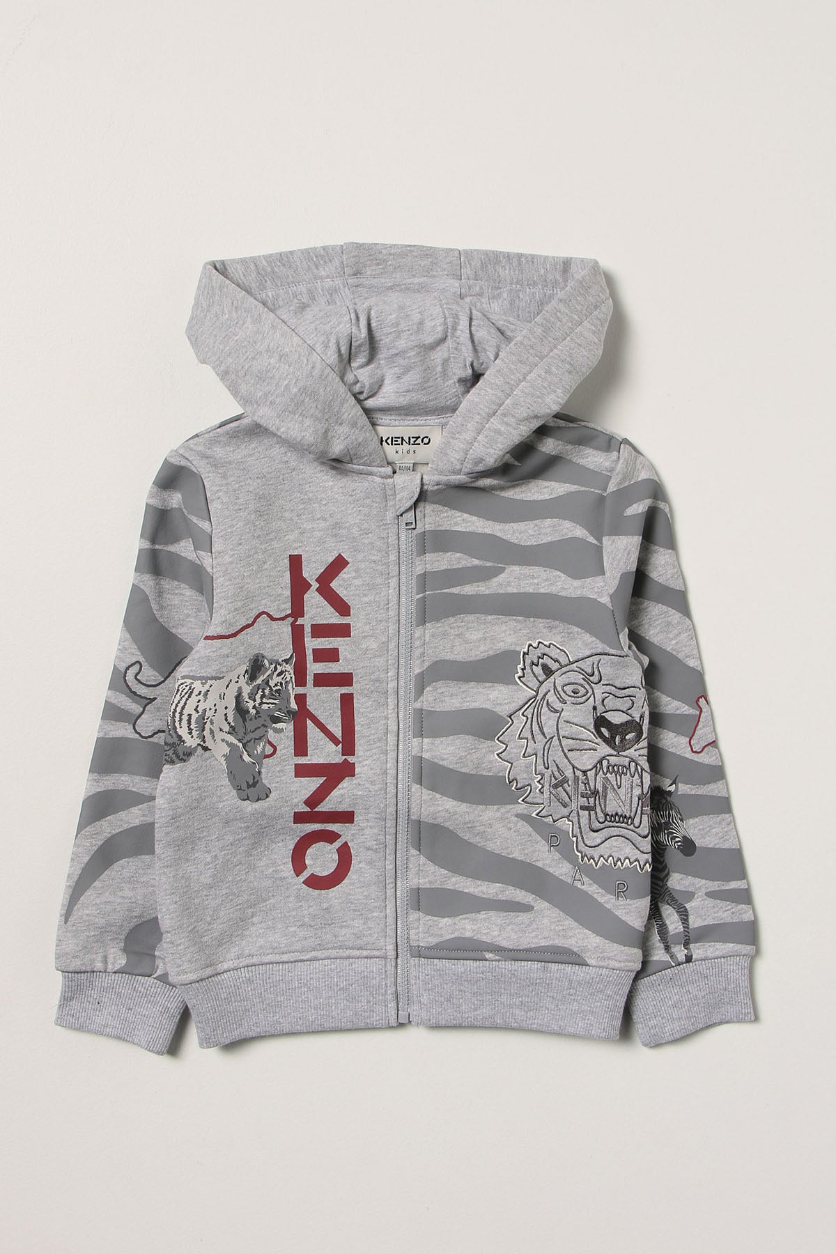 Kenzo Kids 2 Yaş Erkek Çocuk Logolu Sweatshirt Ceket-Libas Trendy Fashion Store