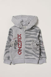Kenzo Kids 2 Yaş Erkek Çocuk Logolu Sweatshirt Ceket-Libas Trendy Fashion Store