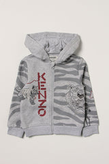 Kenzo Kids 2 Yaş Erkek Çocuk Logolu Sweatshirt Ceket-Libas Trendy Fashion Store