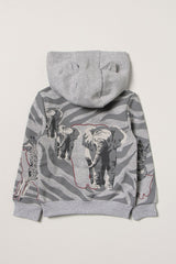 Kenzo Kids 2 Yaş Erkek Çocuk Logolu Sweatshirt Ceket-Libas Trendy Fashion Store