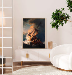 Rembrandt - Cristo nella tempesta sul lago di Galilea| Stampa piatta HD o in 3D