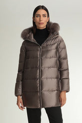 Hetrego Hanna Kürklü Kapüşonlu Puffer Mont-Libas Trendy Fashion Store