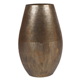 Libra Southwold Textured Oval Vase 80cm - Antique Brass