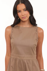 Zelus Romper - Brown
