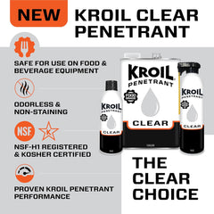 Kroil CKL011 Clear Food Grade Penetrating Oil, 1 Gallon Can